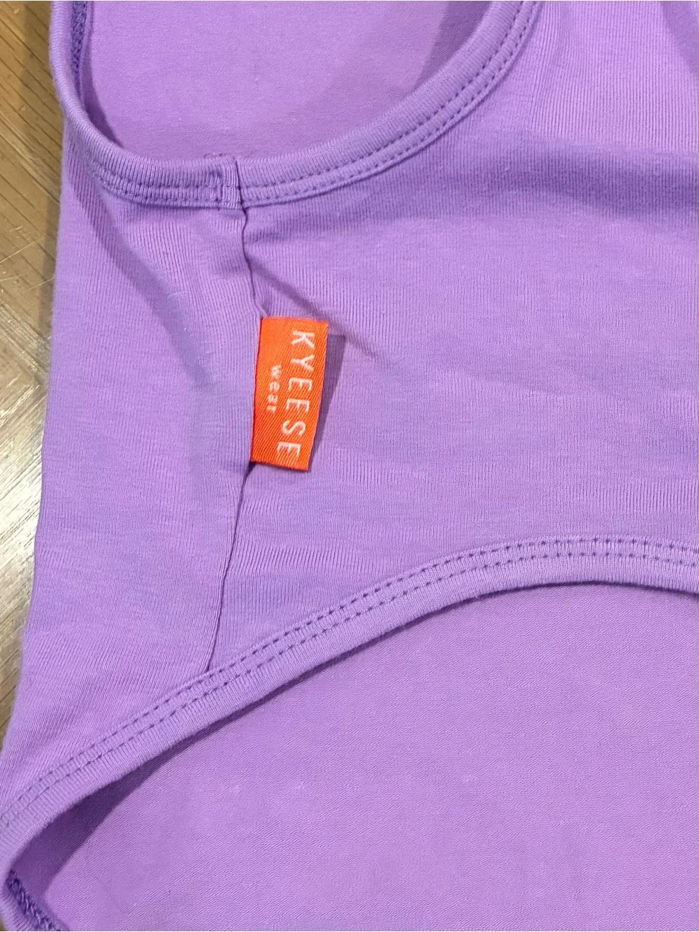 NWOT Cotton Dog Tee/Tank Shirt with Reflective Patch, Purple. Large